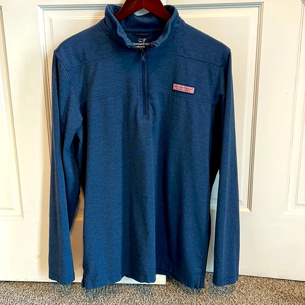 EUC Vineyard Vines Mens Navy M Medium Edgartown Pullover Shep Shirt